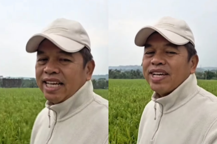 Gubernur Jawa Barat Dedi Mulyadi saat menyampaikan pesan kepada siswa dan orang tua usai pendidikan di Dodik Bela Negara Rindam III Siliwangi.