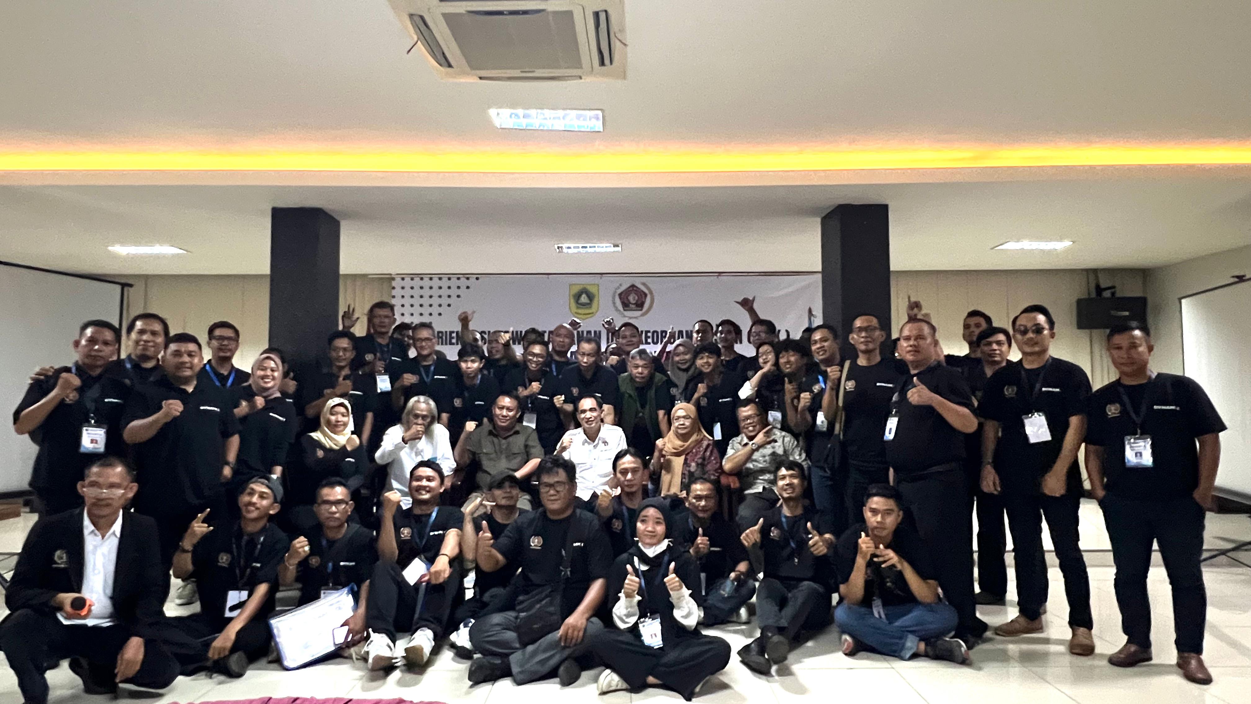 Sebanyak 49 peserta mengikuti OKK yang diselenggarakan PWI Kabupaten Bogor di M-One Hotel, Kecamatan Sukaraja, Rabu (21/5/2025).