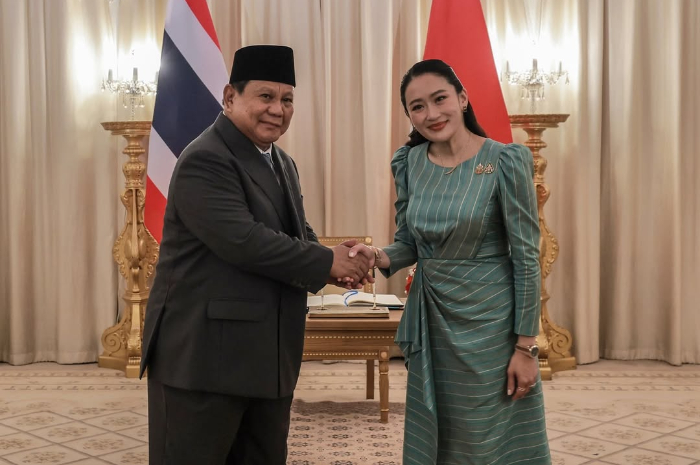 Presiden Prabowo bersama Perdana Menteri Thailand, Paetongtarn Shinawatra