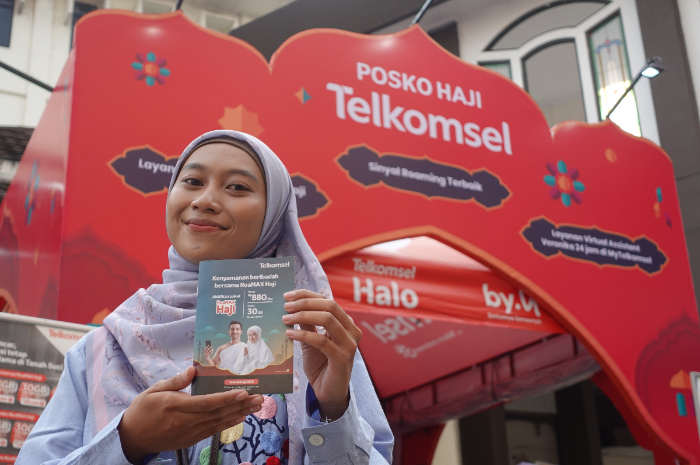 Salah satu posko haji Telkomsel