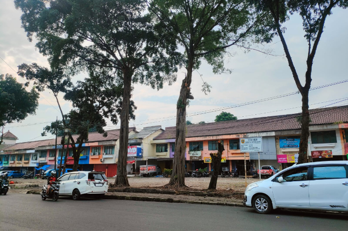 Lokasi yang akan dijadikan shelter atau halte di Citeureup, Kabupaten Bogor.