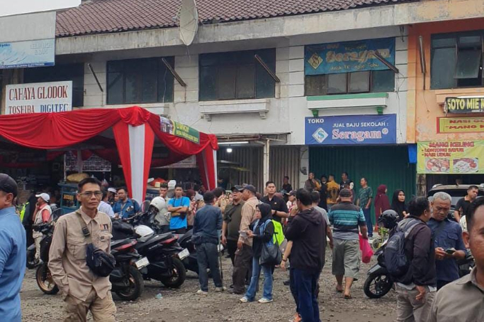 Aset ruko di Citeureup milik Pemkab Bogor yang akan menjadi tempat selter angkot hingga sentra kuliner.