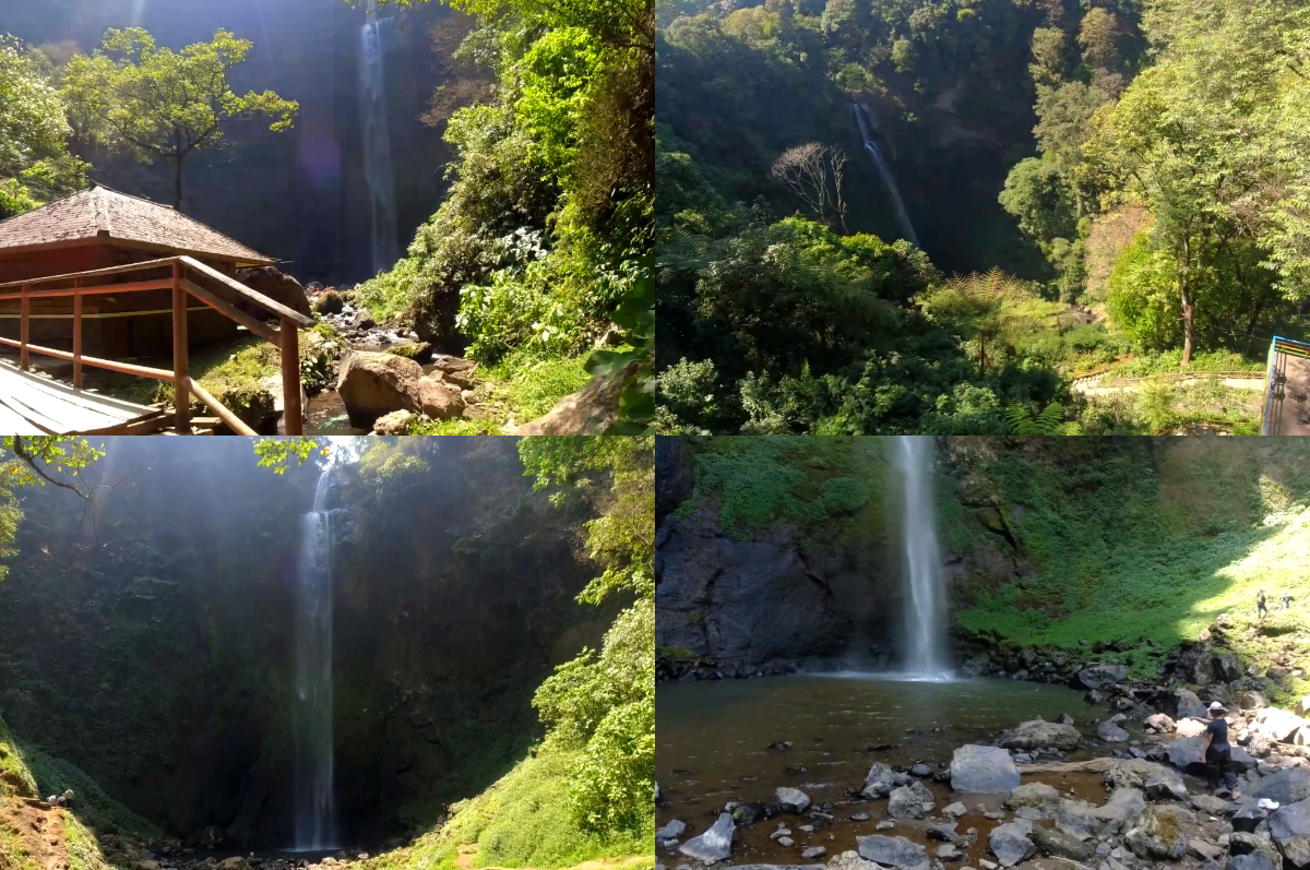 Pesona Curug Pelangi  Cimahi di Bandung Barat.