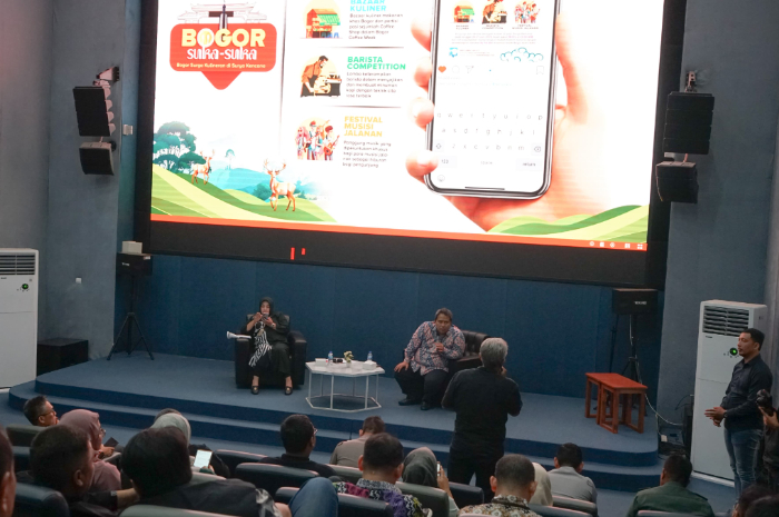 Rakor HJB ke-543 di Auditorium Bima Arya, Perpustakaan Kota Bogor pada Kamis (22/5/2025).