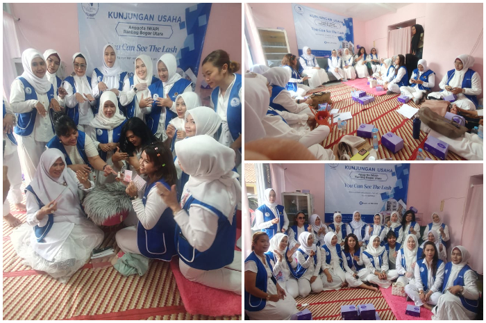 Iwapi Kota Bogor saat mengunjungi usaha anggota dari ranting Bogor Utara