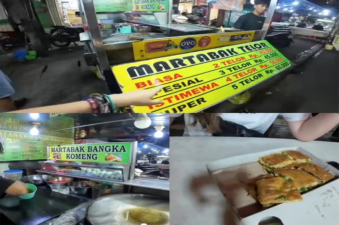 Martabak Bangka Komeng berlokasi di kawasan Menteng, Jakarta Pusat.
