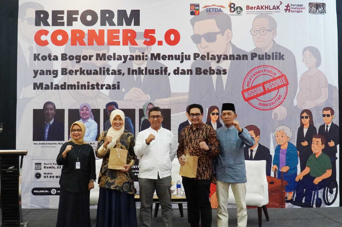 Penjabat (Pj) Sekretaris Daerah Kota Bogor Hanafi dalam kegiatan Reform Corner 5.0.