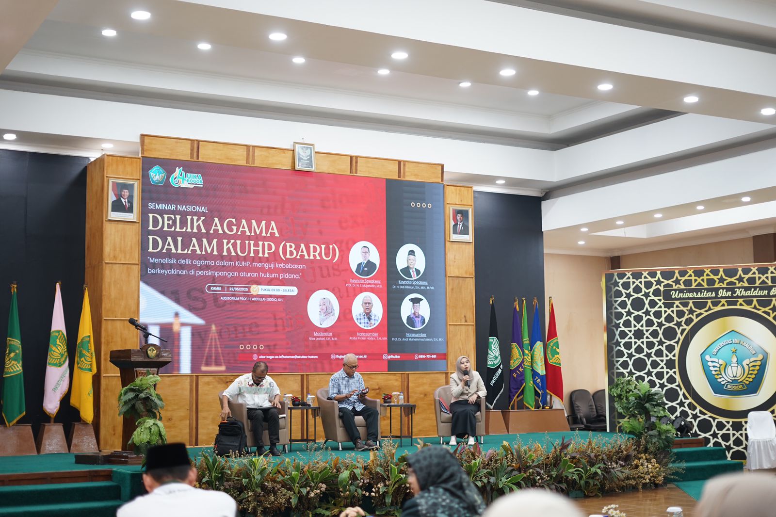 Fakultas Hukum (FH) UIKA Bogor menggelar seminar nasional, Kamis (22/5/2025).