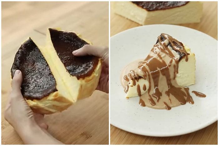 Resep Basque burnt cheesecake