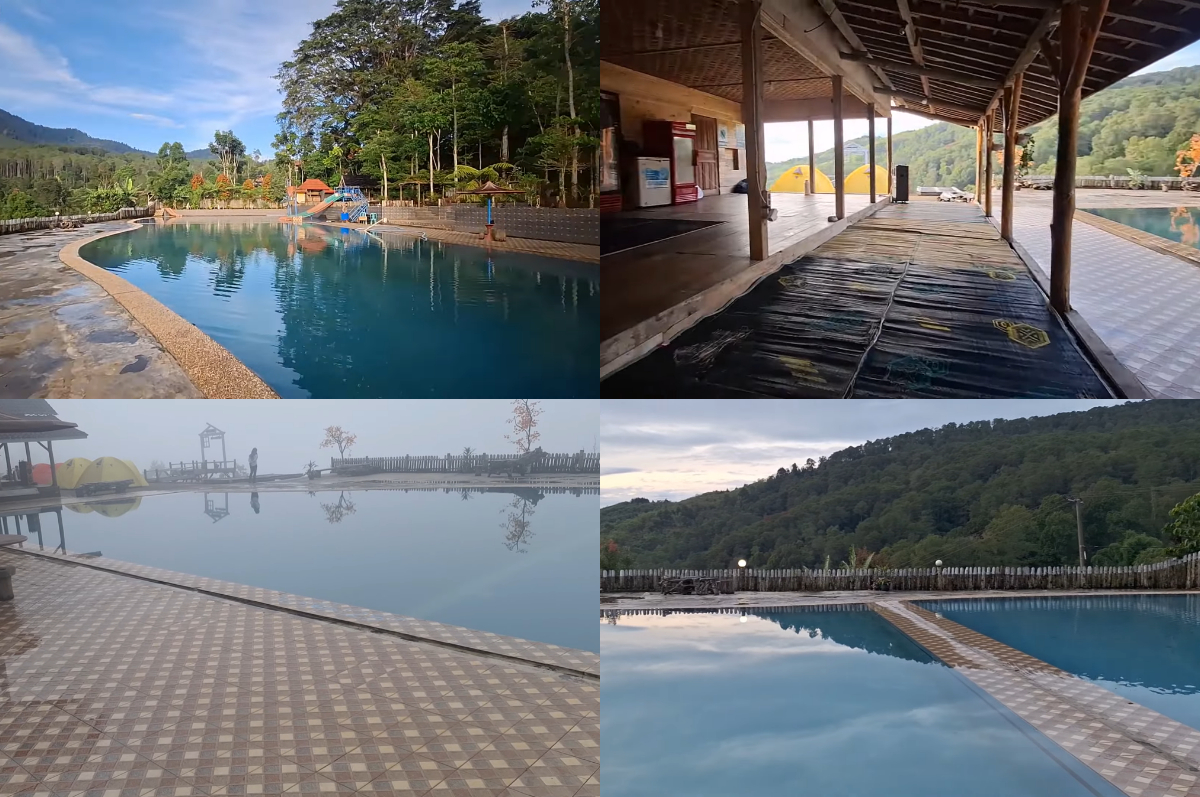 Objek wisata Balong Geulis di Sumedang, Jawa Barat.