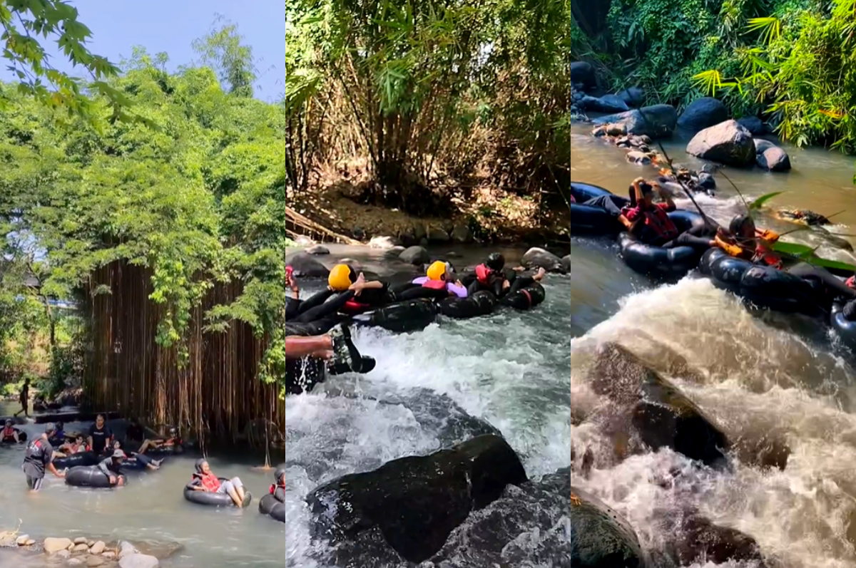 Taman Bayu Gemblinding River Tubing, Klaten.
