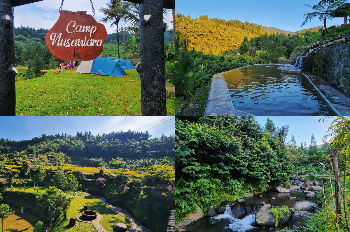 Suasana camping estetik di Camp Nusantara.