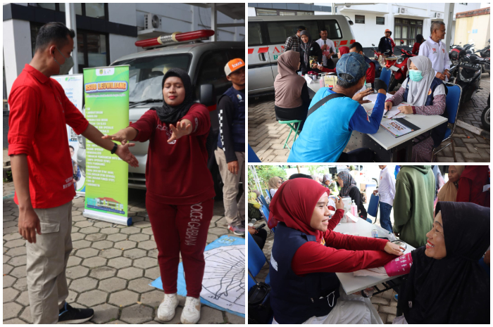Layanan kesehatan gratis dari RSUD Leuwiliang pada kegiatan Leuwiliang Fest 2025.