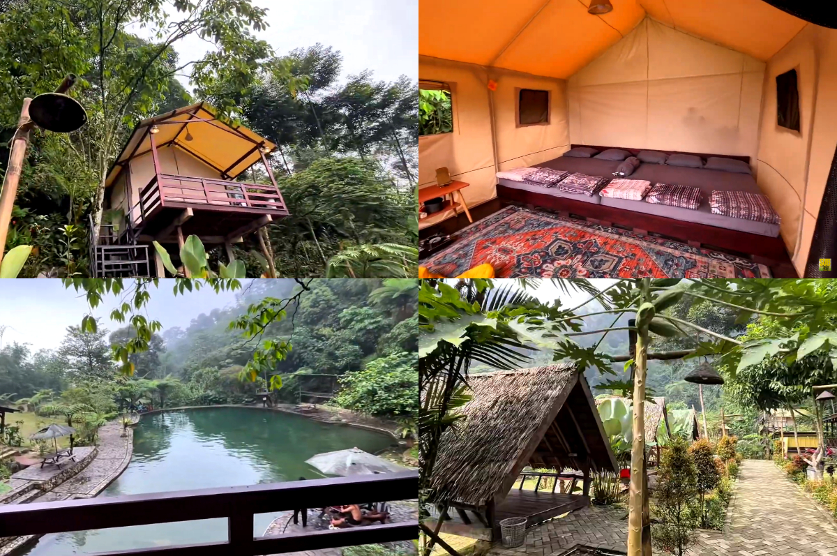 Glamping Telaga Batu, Bogor.