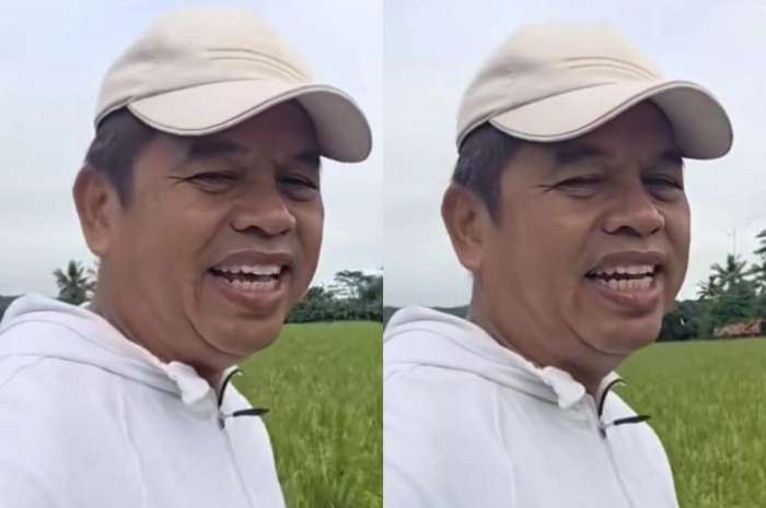 Gubernur Jawa Barat Dedi Mulyadi saat memberikan klarifikasi lewat akun TikTok-nya terkait banjir di Lembang, Kabupaten Bandung Barat.