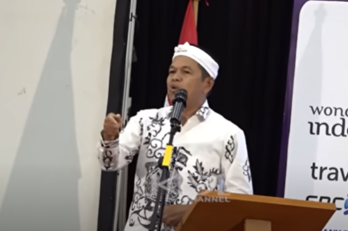 Gubernur Jawa Barat Dedi Mulyadi saat menyampaikan tentang penataan infrastuktur di Jabar.