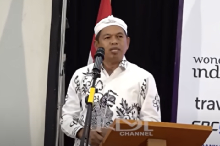 Gubernur Jawa Barat Dedi Mulyadi saat menyampaikan tentang pentingnya menjaga alam beberapa waktu lalu.