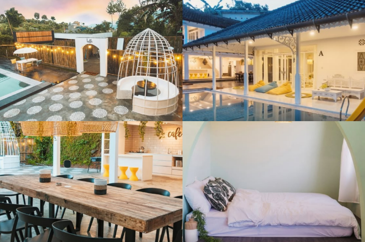 Suasana Villa Tiella yang estetik.