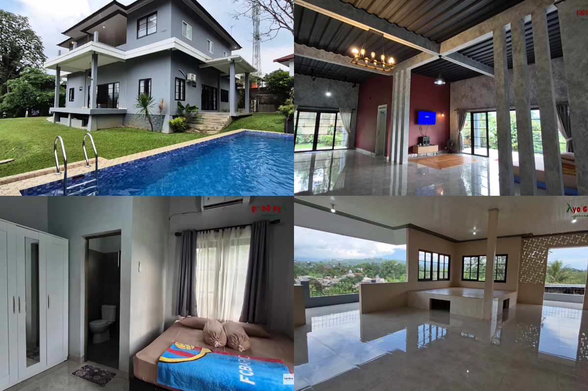 Digas Sweet Home Villa punya dua kolam renang terpisah.