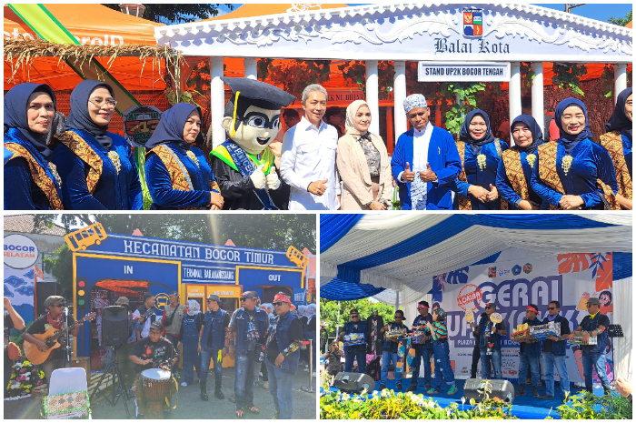 Kemeriahan lomba UP2K PKK Kota Bogor di Balai Kota Bogor, Rabu (28/5/2025).