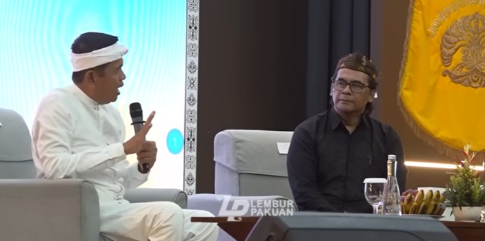 Gubernur Jawa Barat Dedi Mulyadi saat ditanya mengenai implementasi budaya di Universitas Indonesia