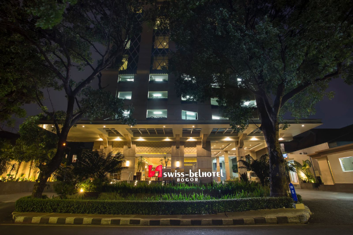 Suasana gedung Swiss-Belhotel Bogor.