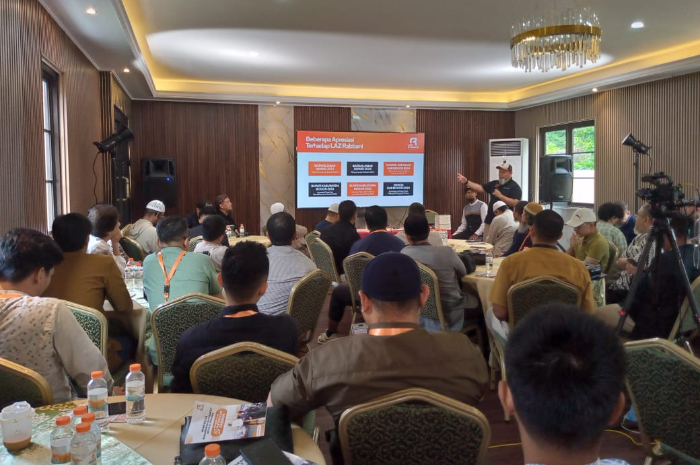 Suasana acara Intimate Session LAZ Rabbani bersama para pengusaha muslim di Halal Destination, Jalan Cileungsi Bogor Kamis (29/5/2025).