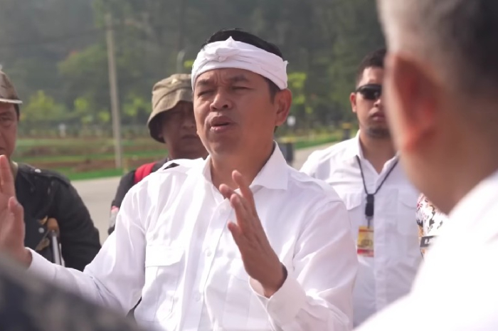 Gubernur Jawa Barat, Dedi Mulyadi saat memberikan arahan.