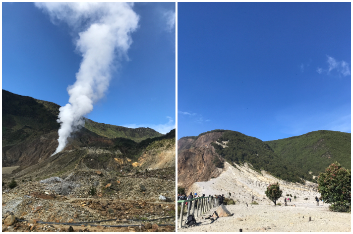 Gunung Papandayan yang berada di Kabupaten Garut