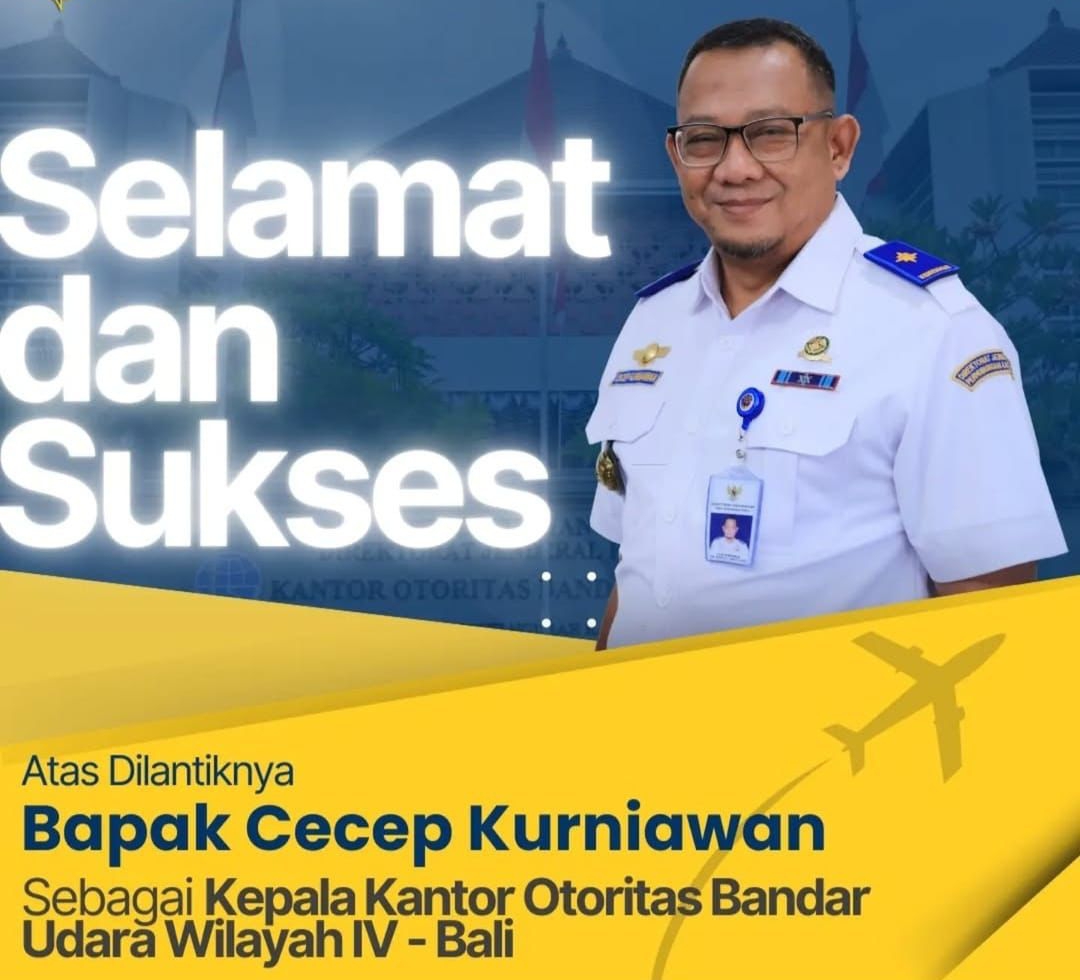 Kepala Otoritas Bandar Udara Wilayah IV Bali Cecep Kurniawan