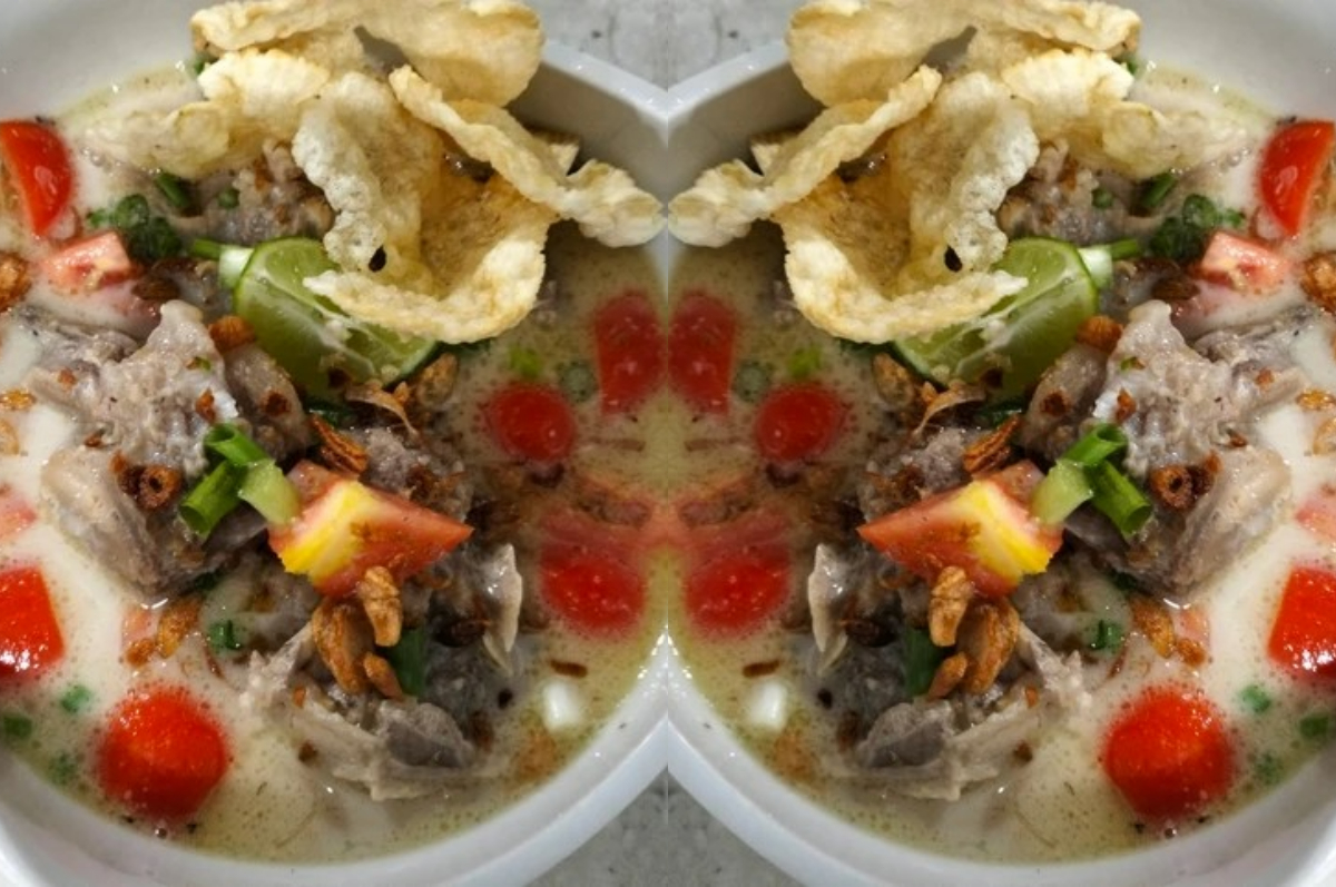 Resep sop kambing Betawi.