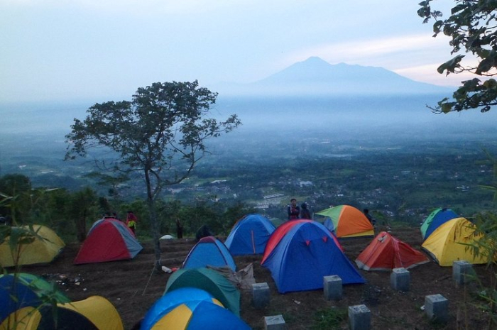 Suasana Bukit Alesano di Desa Cipelang, Cijeruk, Kabupaten Bogor.