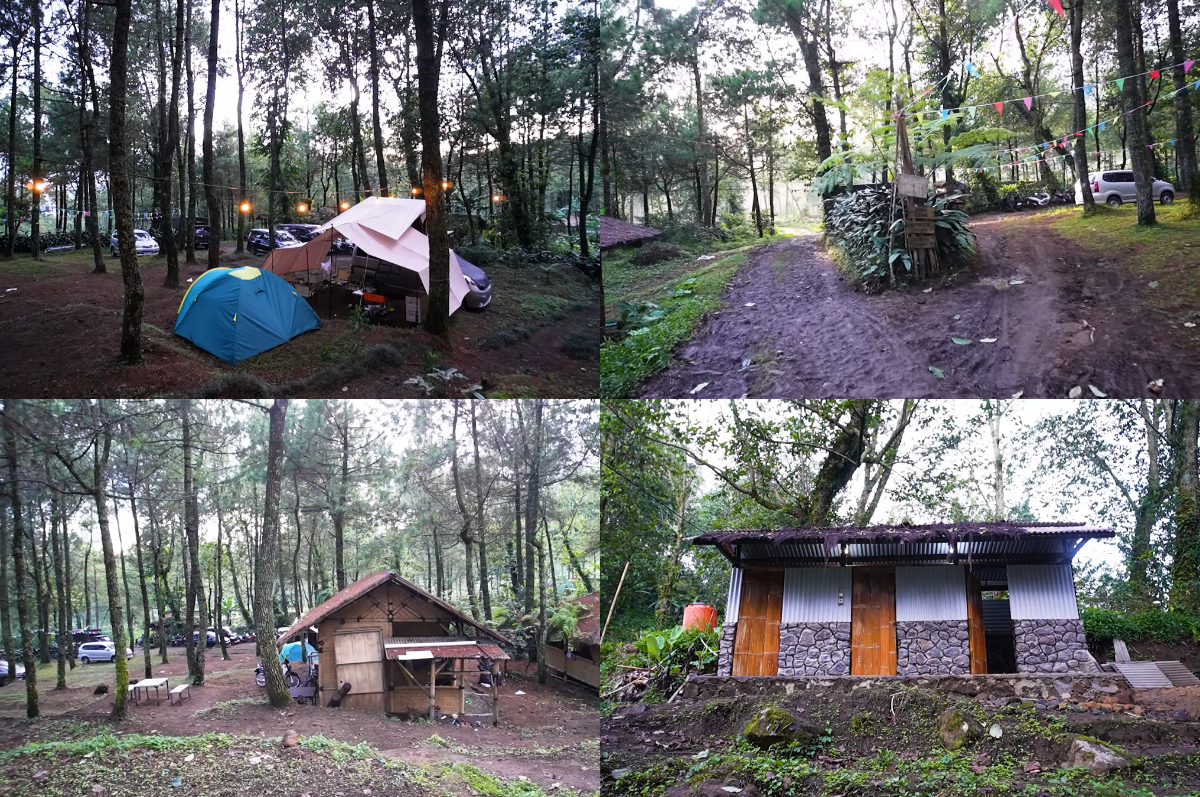 Wisata alam Camp Bukit Sawang Ciwidey.