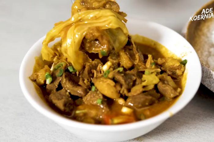 Tongseng kambing dari hewan kurban Idul Adha