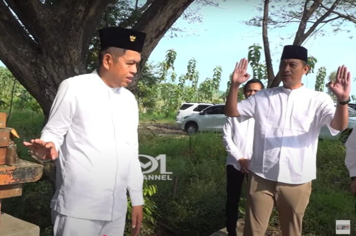 Gubernur Jawa Barat Dedi Mulyadi tinjau jalan perbatasan Cirebon (Jawa Barat) - Brebes (Jawa Tengah)