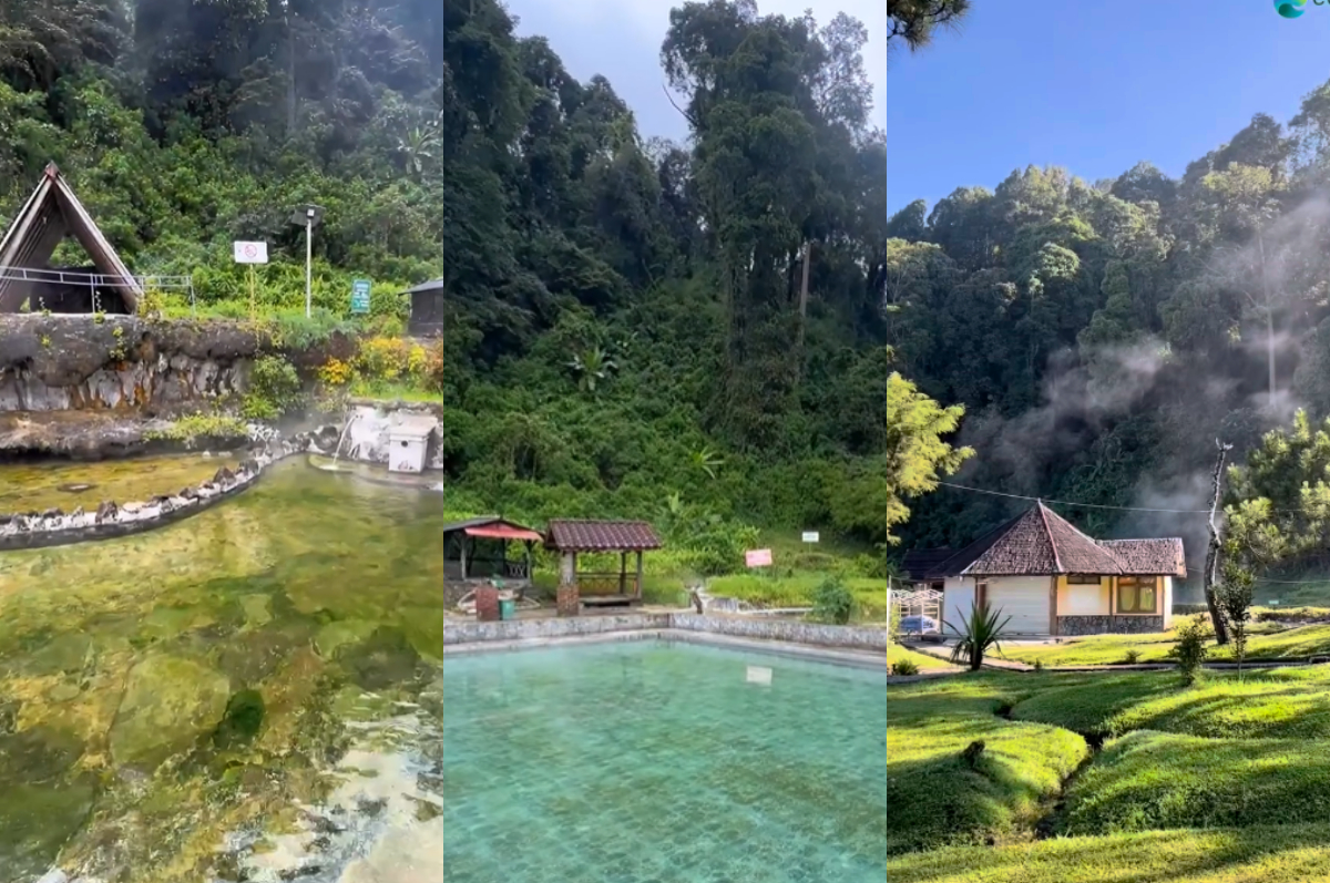 Pesona Cibolang Hot Spring Pangalengan, Bandung.