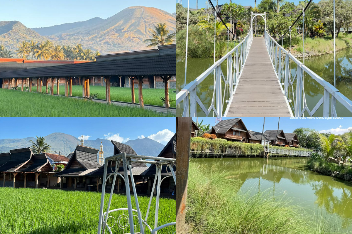 View cantik yang ditawarkan Rancabango Hotel and Resort Garut.
