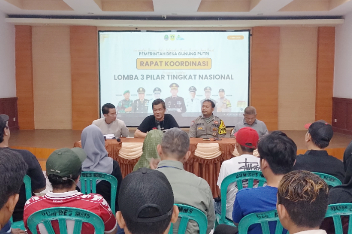 Pemdes Gunung Putri Bogor mengadakan rapat kordinasi lomba 3 pilar tingkat nasional