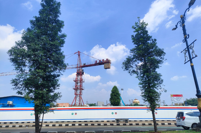 Lokasi pembangunan Masjid Raya Pakansari Bogor.
