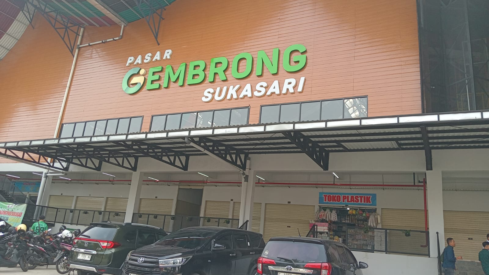Pasar Gembrong Sukasari, salah satu lokasi relokasi pedagang Pasar Bogor.