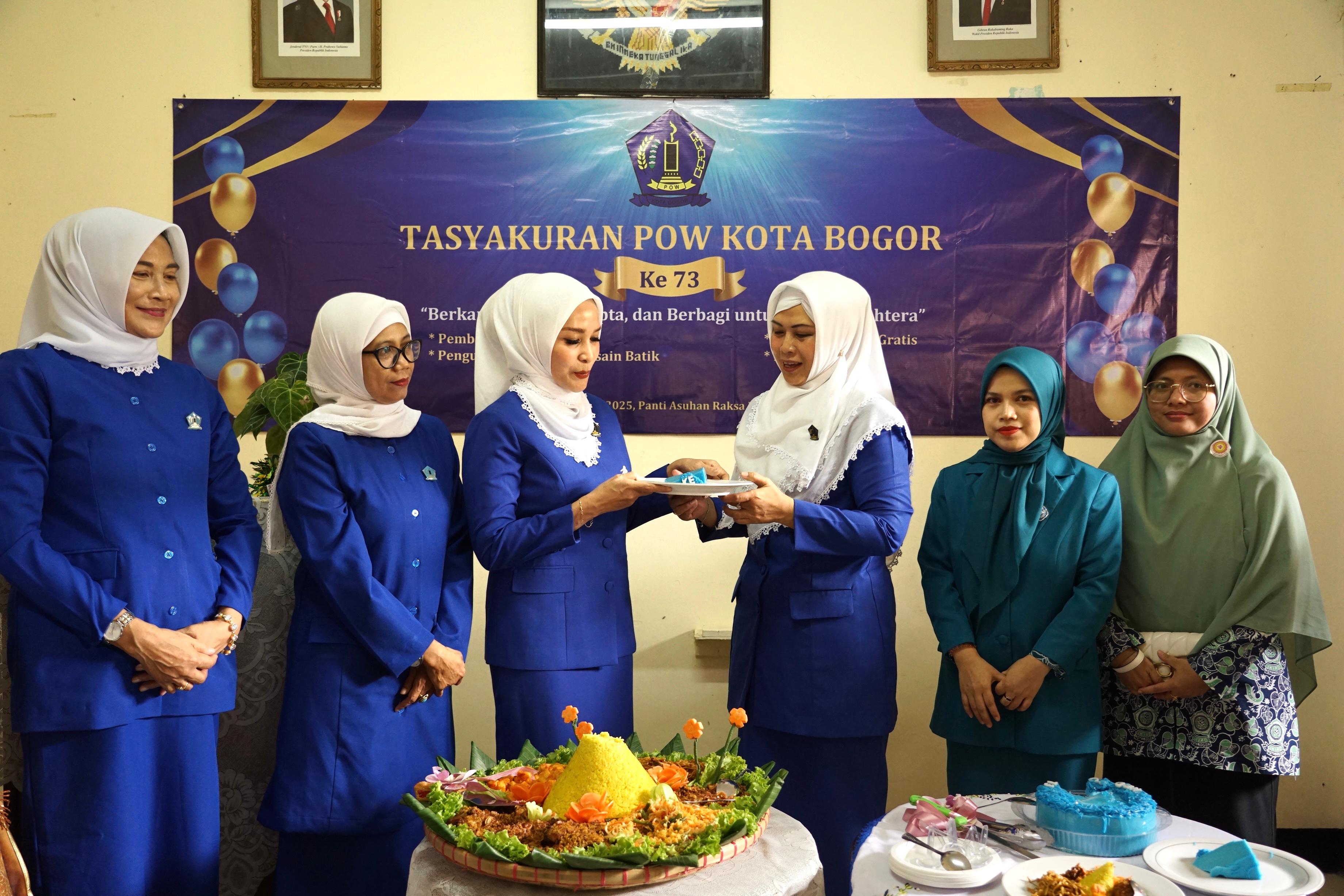 Peringatan Hari Ulang Tahun ke-73 Persatuan Organisasi Wanita (POW) Kota Bogor, sekaligus peluncuran Program Bogor Geulis.