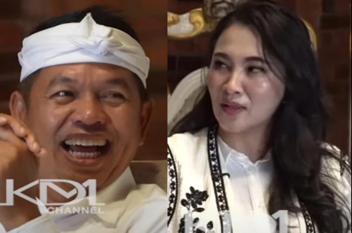 Gubernur Maluku Utara Sherly Tjoanda dan Gubernur Jawa Barat Dedi Mulyadi berbincang berbagai hal di antaranya tentang rahasia hidup sehat dan bahagia.&nbsp;