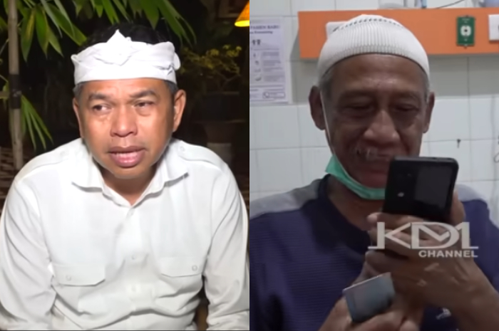 Gubernur Jawa Barat Dedi Mulyadi saat berbincang dengan orang tua remaja asal Cirebon melalui sambungan telepon.