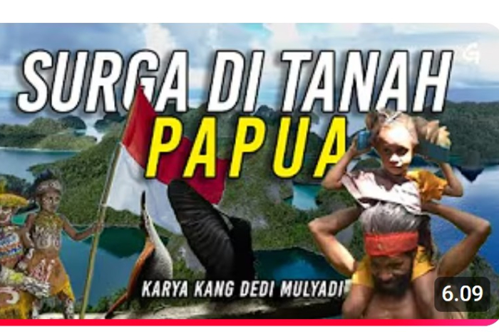 Lagu karya Gubernur Jawa Barat, Dedi Mulyadi berjudul Surga di Tanah Papua.