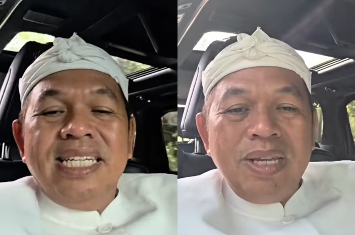 Gubernur Jawa Barat Dedi Mulyadi menyampaikan keterangan terkait pendidikan.
