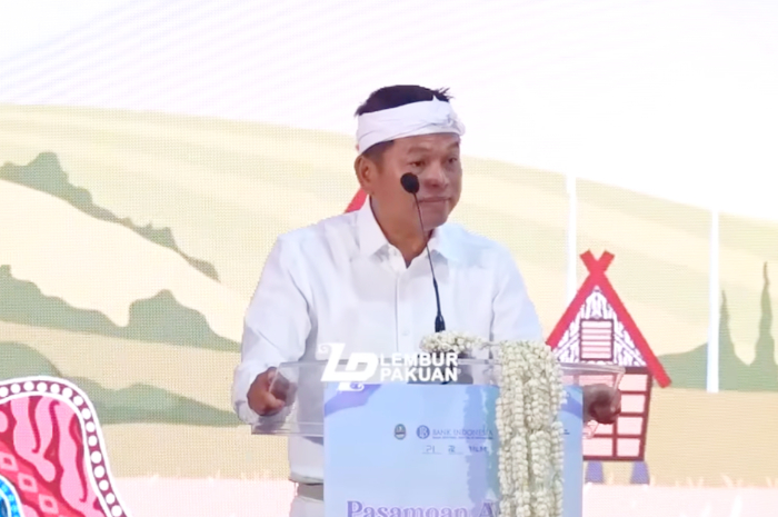 Gubernur Jawa Barat, Dedi Mulyadi, saat menyampaikan keinginan menjadikan pedesaan sebagai pusat produksi
