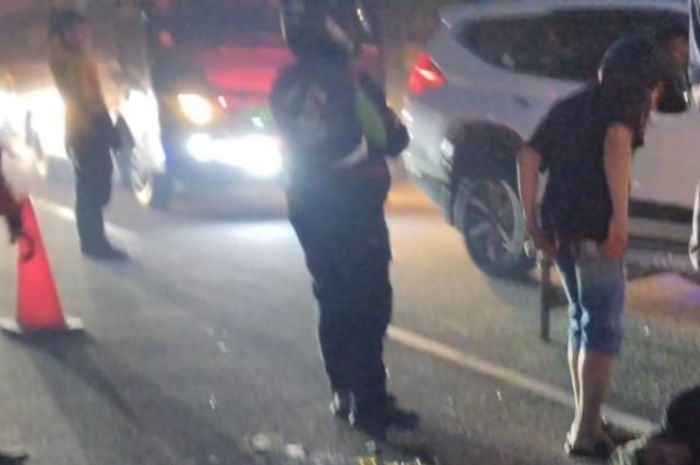Lokasi kecelakaan di Jalan Alternatif Cibubur, Gunung Putri, Kabupaten Bogor., Kamis (12/6/2025).