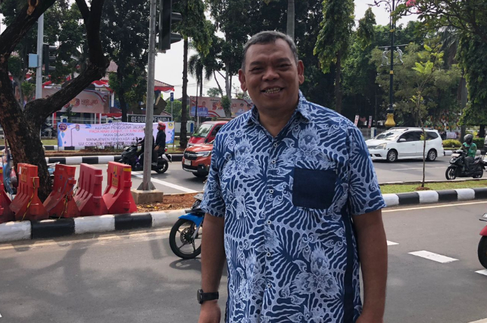 Kepala Dinas Perhubungan (Dishub) Kabupaten Bogor Bayu Rahmanto usai dimintai keterangan.