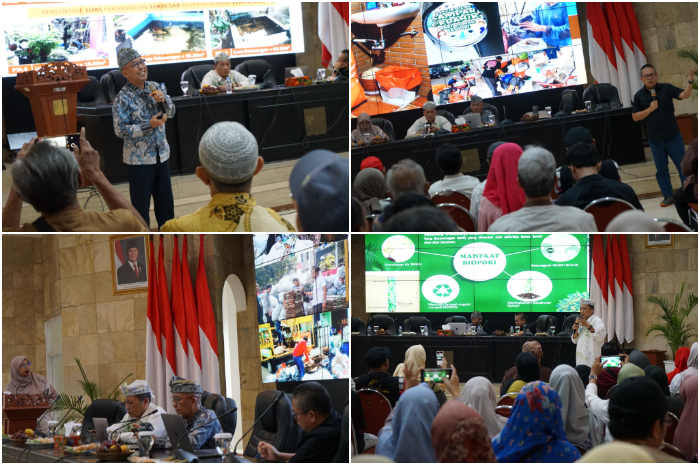 Para narasumber dalam paparannya pada workshop Bogorku Bersih 2025, Jumat (13/6/2025).