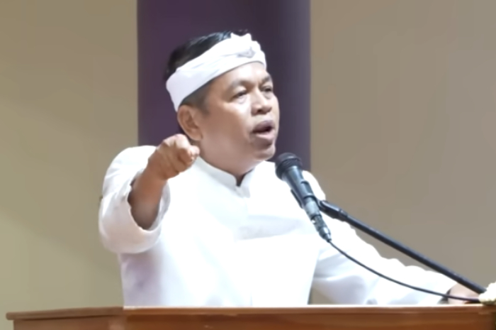 Gubernur Jawa Barat Dedi Mulyadi menyampaikan pidato pada Hari Jadi Kabupaten Ciamis salah satunya terkait BPJS kesehatan.